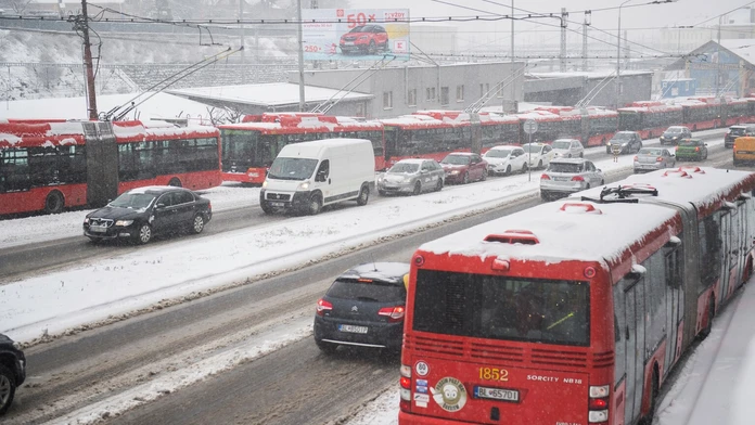 Alpská lyžiarka Petra Vlhová na tréningu zjazdu v Bansku.
