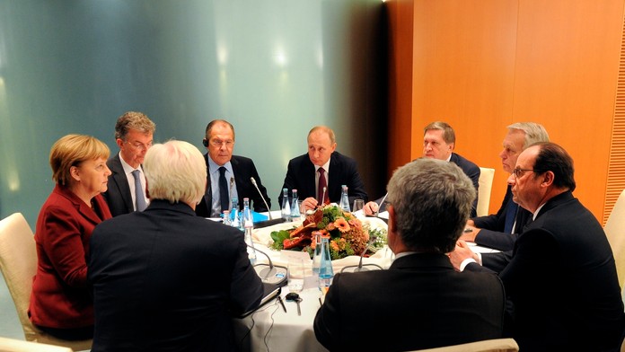 Rokovanie Normandskej štvorky v Berlíne.