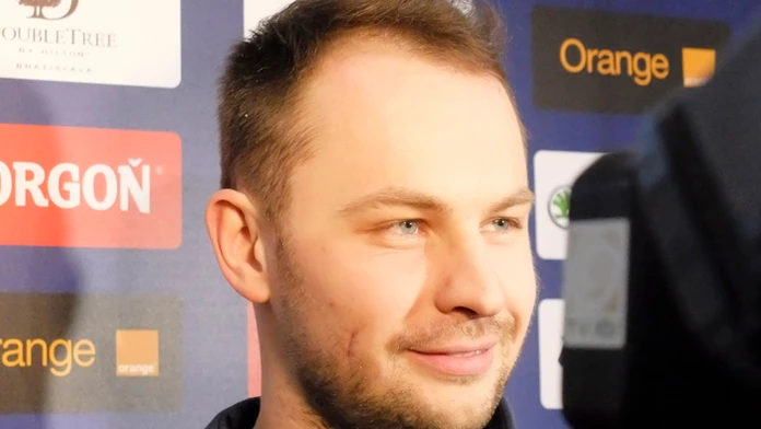 Hokejový brankár Július Hudáček. 