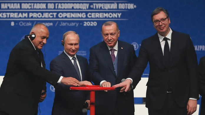 Otvorenie plynovodu TurkStream.