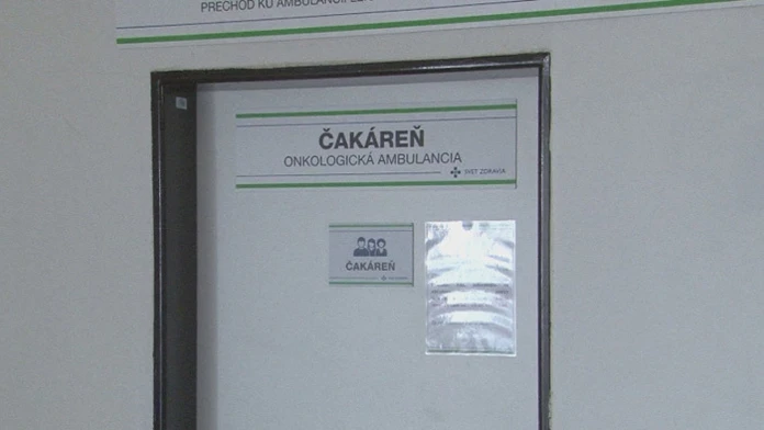 Dvera onkologickej ambulancie v Spišskej Novej Vsi, ktorú zatvorili.