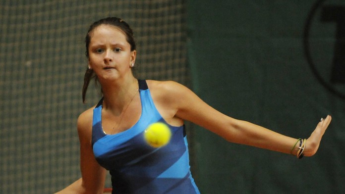 Viktória Kužmová - Z 20. ročníka tenisového turnaja Slovak Junior Indoor Tournament 8. januára 2013 v Bratislave.