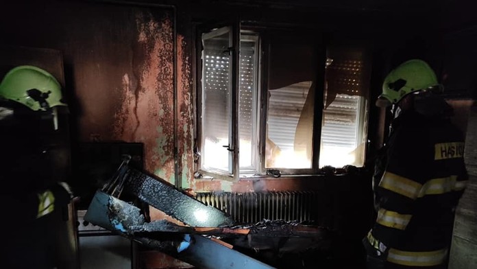 Požiar rodinného domu v Komjaticiach.