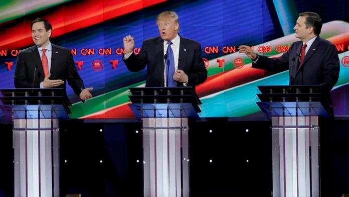 Cruz a Rubio chcú pred volebným superutorkom oslabiť pozíciu Trumpa.