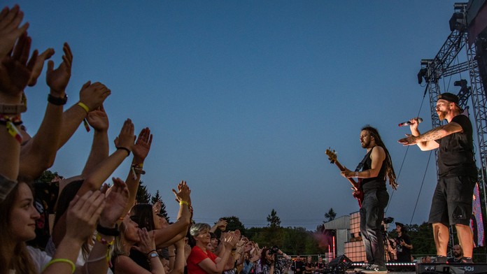 Na snímke koncert skupiny Helenine oči.