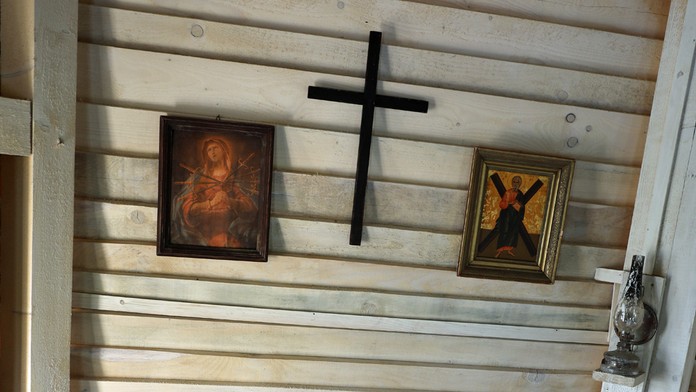 Náboženské symboly v dome farmára týždňa