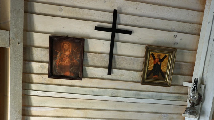 Náboženské symboly v dome farmára týždňa