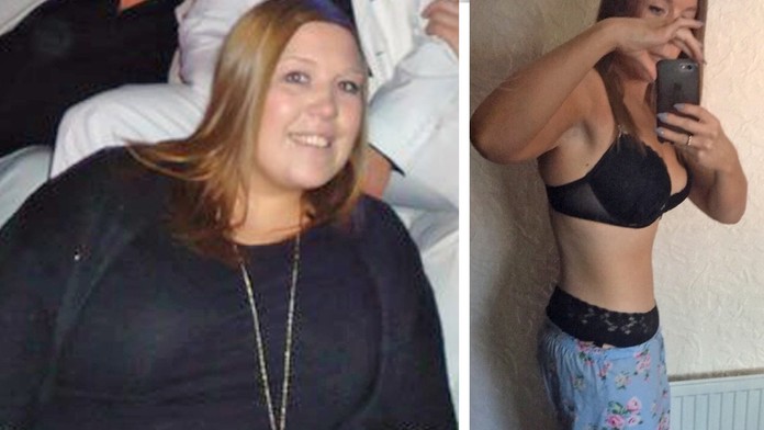 Fotka predým a potom Amy Coleman