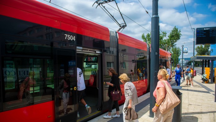 Električka v Bratislave - vajnorská radiála