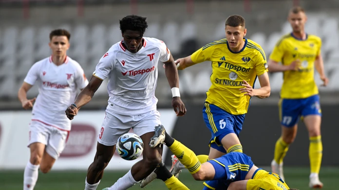 Momentka zo zápasu AS Trenčín - FC Košice
