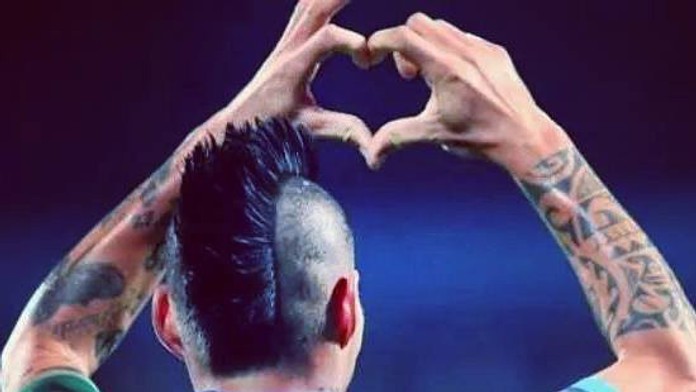 Marek Hamšík so známym gestom.