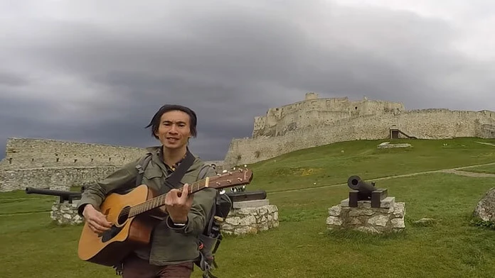 Steve Lin na Spišskom hrade