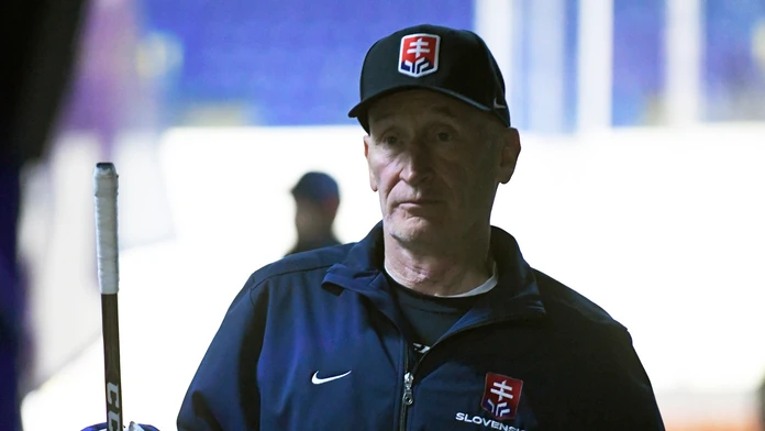 Róbert Lantoši počas tréningu pred duelom proti Dánsku na MS 2019.
