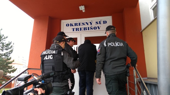 Sabastiano Vadala na súde, kde sa rozhodovalo o jeho väzbe.