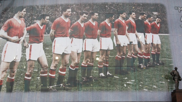 Tím Manchesteru United, ktorý zahynul pri leteckom neštastí v Mníchove roku 1958.