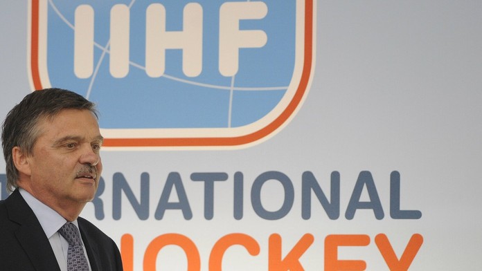 Prezident IIHF René Fasel na archívnej snímke.