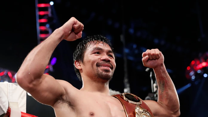 Manny Pacquiao po víťazstve nad Jessie Vargasom.