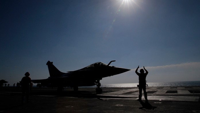 Lietadlová loď Charles de Gaulle na archívnej snímke.