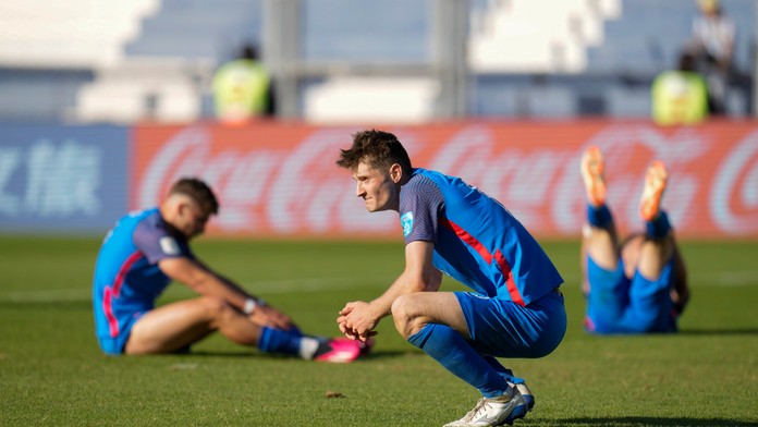 Futbalisti Slovenska po prehre s Kolumbiou
