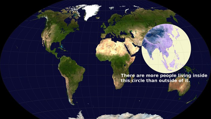 Viac ľudí žije v tomto kruhu ako mimo neho