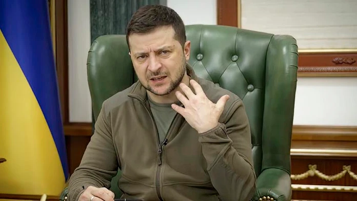Ukrajinský prezident Volodymyr Zelenskyj.