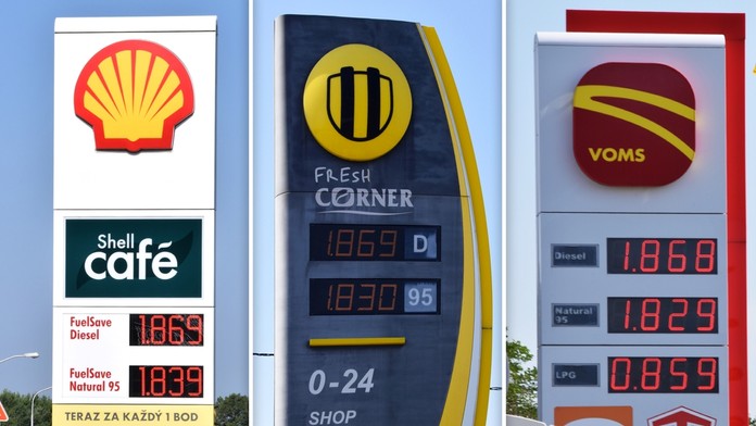 Porovnanie cien pohonných hmôt 