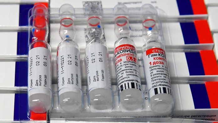 Adenovírusová ruská vakcína Sputnik V v sklade v Šarišských Michaľanoch.