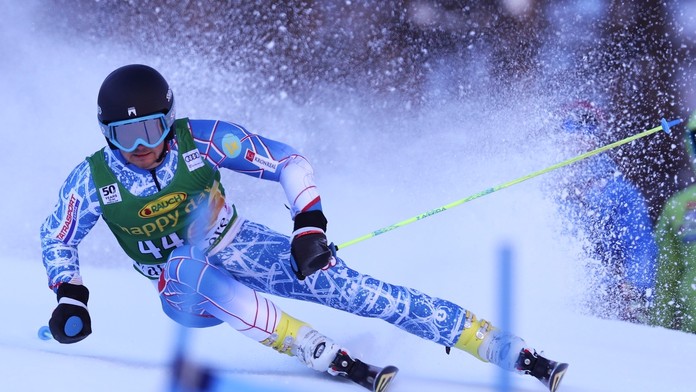 Andreas Žampa počas 1. kola pretekov obrovského slalomu Svetového pohára vo francúzskom Val d'Isere 4. decembra 2016.