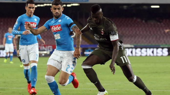 Snímka zo zápasu SSC Neapol - AC Miláno