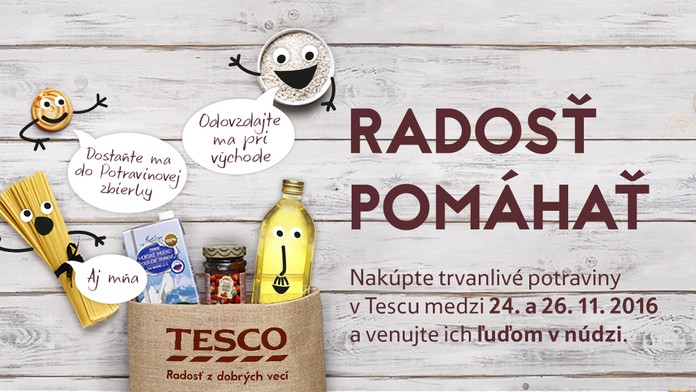 Potravinová zbierka.