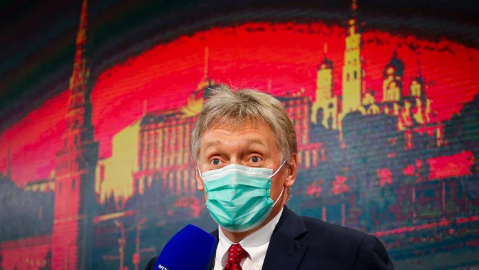 Na archívnej snímke zo 17. decembra 2020 hovorca ruského prezidenta Dmitrij Peskov.