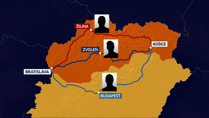 Redaktori pôjdu troma trasami. 