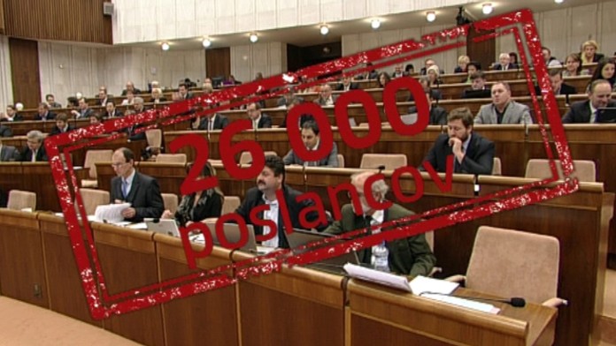 Na Slovensku mame 26-tisic poslancov.