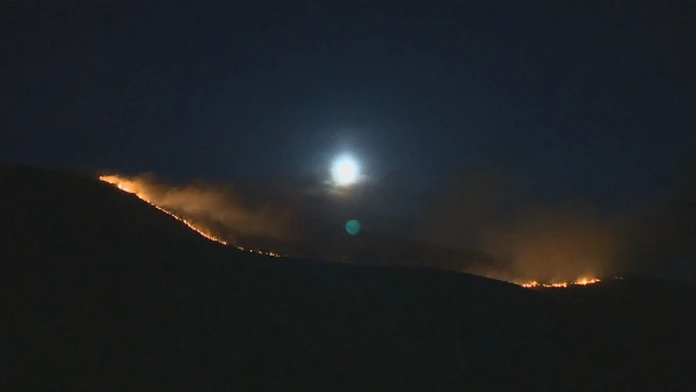 Požiar v Saddleworth Moor.