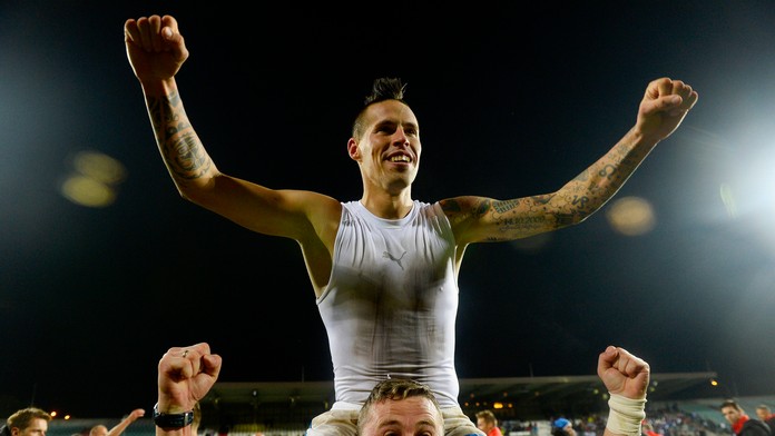 Marek Hamšík - muž, ktorý spečatil sedemnástym reprególom postup na EURO 2016.