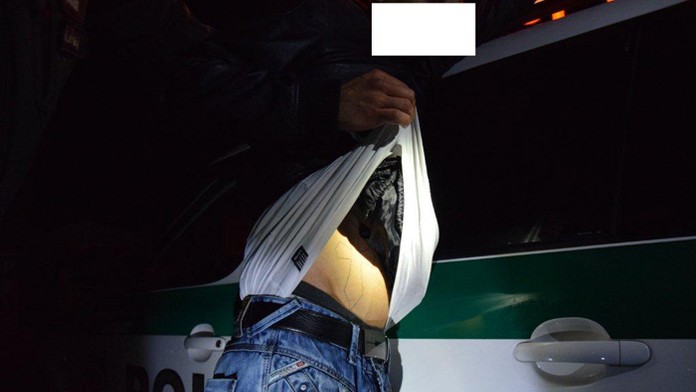 Lupič Tomáš (22), ktorého vypátral policajný pes Larry.