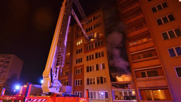 Požiar bytu v Ostrave