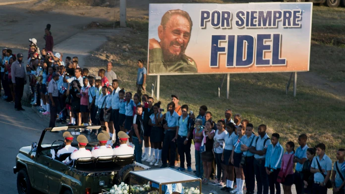 Pohreb Fidela Castra.