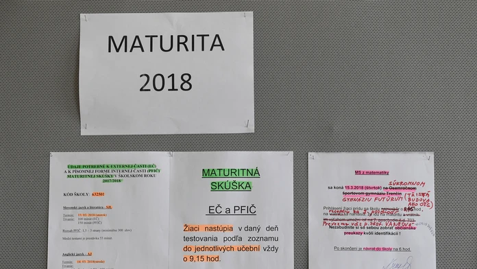 Maturitné skúšky.