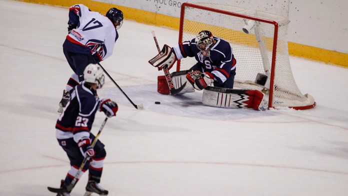 Samuel Buček strieľa prvý slovenský gól na Memoriáli Ivana Hlinku v roku 2015