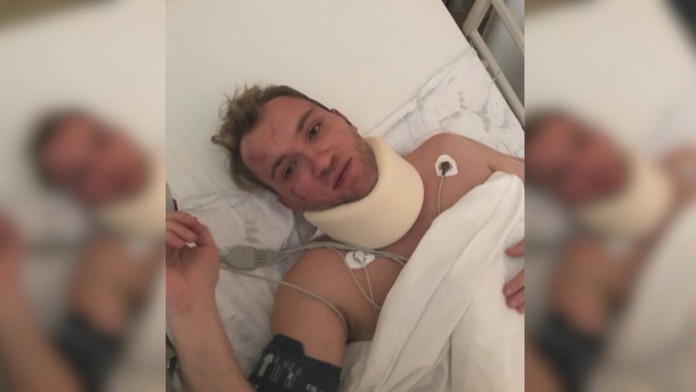 Martin Kapitulík na nemocničnom lôžku.