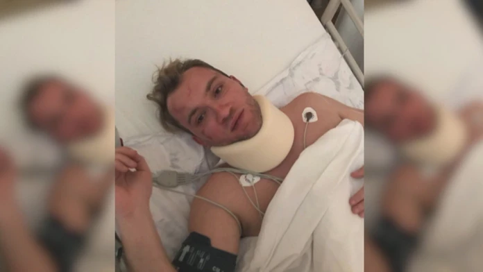 Martin Kapitulík na nemocničnom lôžku.