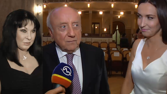 Felix Slováček s milenkou.