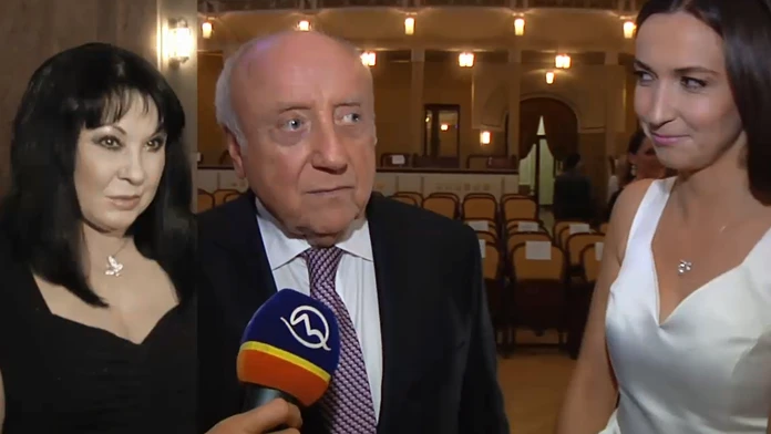 Felix Slováček s milenkou.
