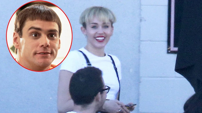 Miley Cyrus ako Jim Carey.