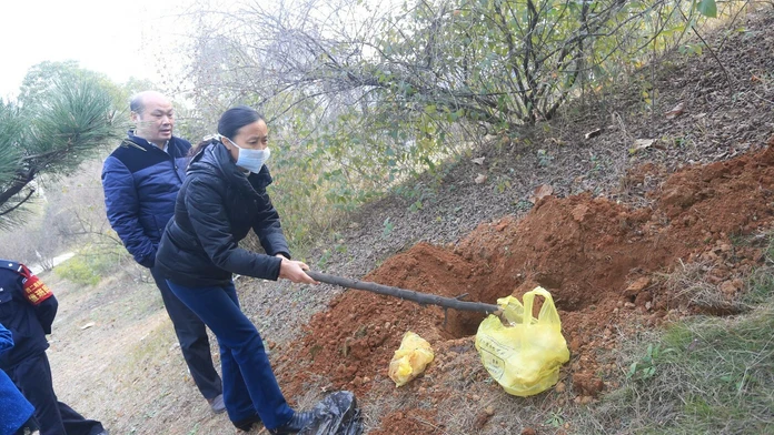 Otrasný nález v čínskom meste Jiujiang.