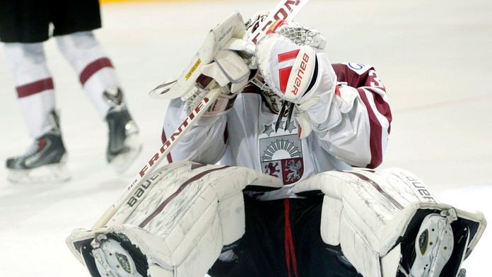 Lotyšský brankár Edgars Masalskis