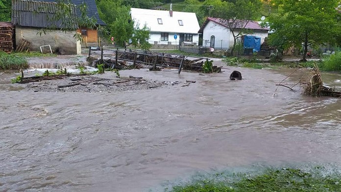 Bleskové povodne 26.7. 2021 spôsobili vo Valaskej Belej škody veľkého rozsahu.