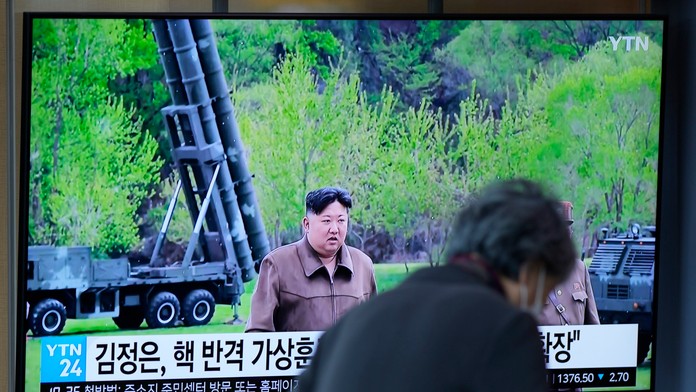 Na snímke severokórejský vodca Kim Čong-un.