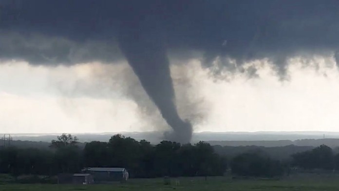 Tornádo v Oklahome.